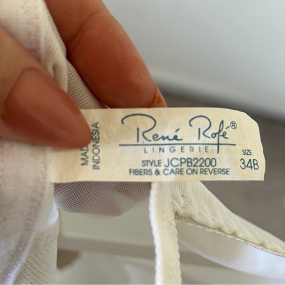 VTG Rene Rofe Lace Corset Bralette Women’s 34B Dainty Feminine Sexy Rockabilly - Picture 8 of 8